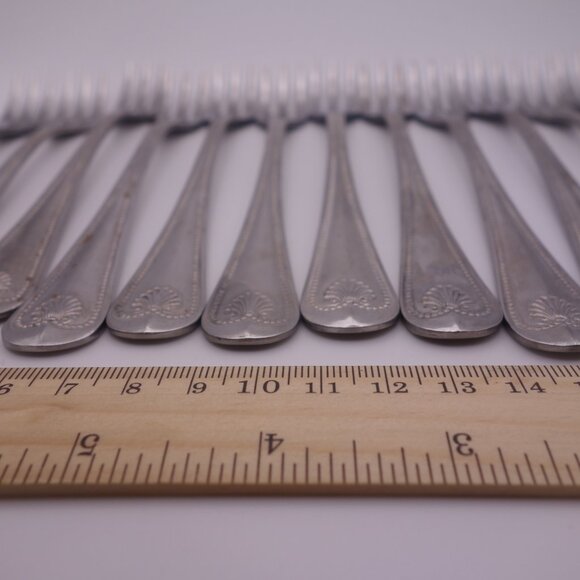 Set of Twelve(12) Stainless Steel Japan Cocktail Forks - Picture 8 of 13